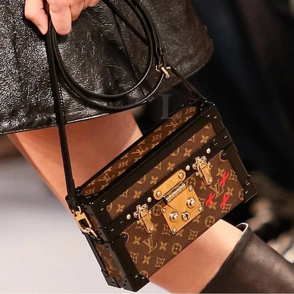 Petite Malle 2021 LV Louis Vuitton Handbag Crossbody Clutch Logo FULL SET ! - Picture 12 of 16